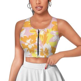 AILLOSA Activewear 3D Baskılı Desen YH-465 Askılı Kadın Atlet