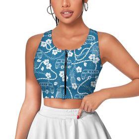 AILLOSA Activewear 3D Baskılı Desen YH-468 Askılı Kadın Atlet
