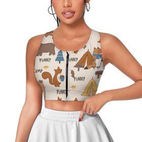 AILLOSA Activewear 3D Baskılı Desen YH-470 Askılı Kadın Atlet