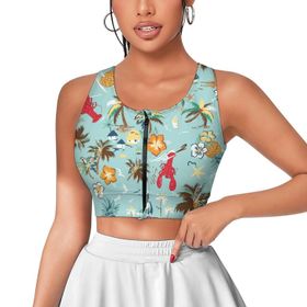 AILLOSA Activewear 3D Baskılı Desen YH-471 Askılı Kadın Atlet