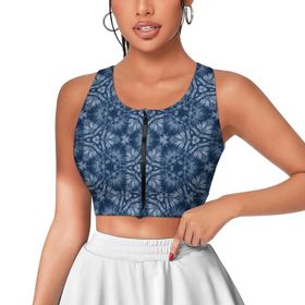 AILLOSA Activewear 3D Baskılı Desen YH-476 Askılı Kadın Atlet