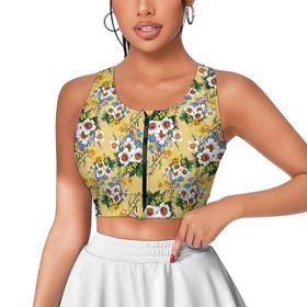 AILLOSA Activewear 3D Baskılı Desen YH-491 Askılı Kadın Atlet