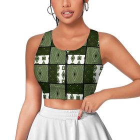 AILLOSA Activewear 3D Baskılı Desen YH-496 Askılı Kadın Atlet