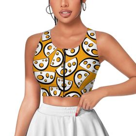 AILLOSA Activewear 3D Baskılı Desen YH-499 Askılı Kadın Atlet