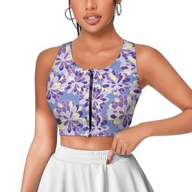AILLOSA Activewear 3D Baskılı Desen YH-500 Askılı Kadın Atlet