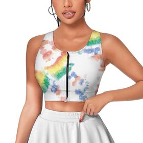 AILLOSA Activewear 3D Baskılı Desen YH-502 Askılı Kadın Atlet