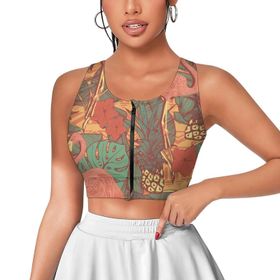 AILLOSA Activewear 3D Baskılı Desen YH-504 Askılı Kadın Atlet
