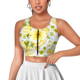 AILLOSA Activewear 3D Baskılı Desen YH-505 Askılı Kadın Atlet