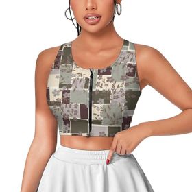 AILLOSA Activewear 3D Baskılı Desen YH-511 Askılı Kadın Atlet