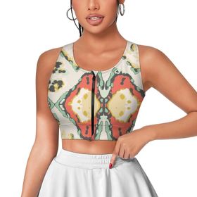 AILLOSA Activewear 3D Baskılı Desen YH-515 Askılı Kadın Atlet