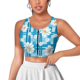 AILLOSA Activewear 3D Baskılı Desen YH-519 Askılı Kadın Atlet