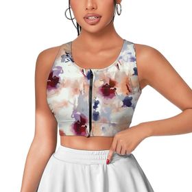 AILLOSA Activewear 3D Baskılı Desen YH-522 Askılı Kadın Atlet