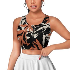 AILLOSA Activewear 3D Baskılı Desen YH-525 Askılı Kadın Atlet