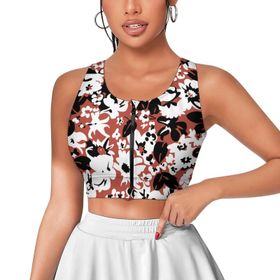 AILLOSA Activewear 3D Baskılı Desen YH-528 Askılı Kadın Atlet