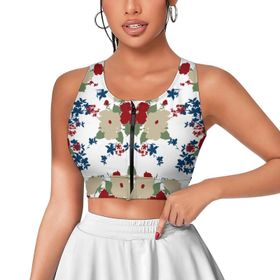 AILLOSA Activewear 3D Baskılı Desen YH-533 Askılı Kadın Atlet