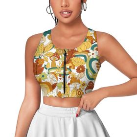 AILLOSA Activewear 3D Baskılı Desen YH-536 Askılı Kadın Atlet