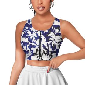 AILLOSA Activewear 3D Baskılı Desen YH-537 Askılı Kadın Atlet