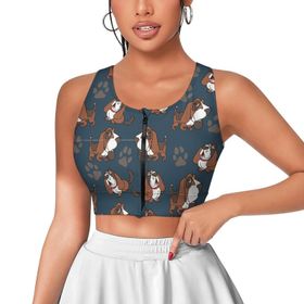 AILLOSA Activewear 3D Baskılı Desen YH-538 Askılı Kadın Atlet