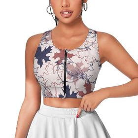 AILLOSA Activewear 3D Baskılı Desen YH-539 Askılı Kadın Atlet