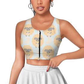 AILLOSA Activewear 3D Baskılı Desen YH-559 Askılı Kadın Atlet