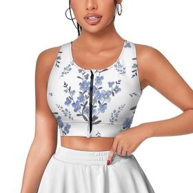 AILLOSA Activewear 3D Baskılı Desen YH-56 Askılı Kadın Atlet