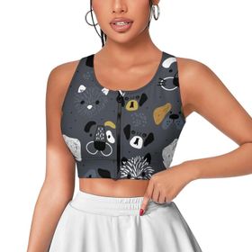 AILLOSA Activewear 3D Baskılı Desen YH-560 Askılı Kadın Atlet