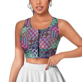 AILLOSA Activewear 3D Baskılı Desen YH-562 Askılı Kadın Atlet