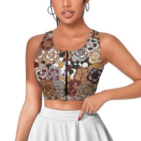 AILLOSA Activewear 3D Baskılı Desen YH-566 Askılı Kadın Atlet