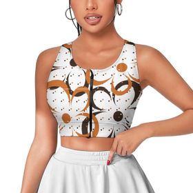 AILLOSA Activewear 3D Baskılı Desen YH-572 Askılı Kadın Atlet