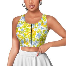 AILLOSA Activewear 3D Baskılı Desen YH-574 Askılı Kadın Atlet