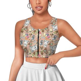 AILLOSA Activewear 3D Baskılı Desen YH-575 Askılı Kadın Atlet