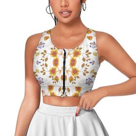 AILLOSA Activewear 3D Baskılı Desen YH-576 Askılı Kadın Atlet