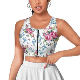 AILLOSA Activewear 3D Baskılı Desen YH-59 Askılı Kadın Atlet