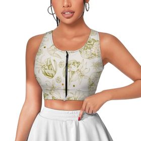 AILLOSA Activewear 3D Baskılı Desen YH-598 Askılı Kadın Atlet