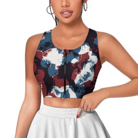 AILLOSA Activewear 3D Baskılı Desen YH-605 Askılı Kadın Atlet