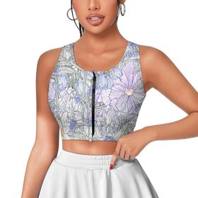 AILLOSA Activewear 3D Baskılı Desen YH-607 Askılı Kadın Atlet