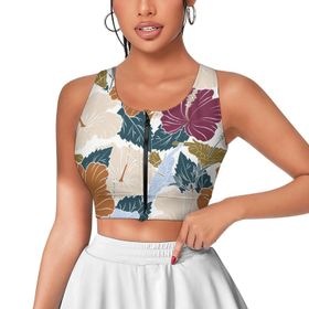AILLOSA Activewear 3D Baskılı Desen YH-608 Askılı Kadın Atlet