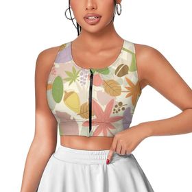 AILLOSA Activewear 3D Baskılı Desen YH-612 Askılı Kadın Atlet