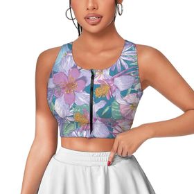 AILLOSA Activewear 3D Baskılı Desen YH-616 Askılı Kadın Atlet