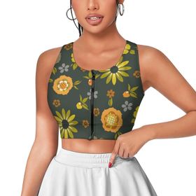 AILLOSA Activewear 3D Baskılı Desen YH-617 Askılı Kadın Atlet