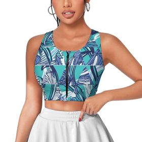 AILLOSA Activewear 3D Baskılı Desen YH-629 Askılı Kadın Atlet