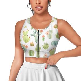 AILLOSA Activewear 3D Baskılı Desen YH-631 Askılı Kadın Atlet
