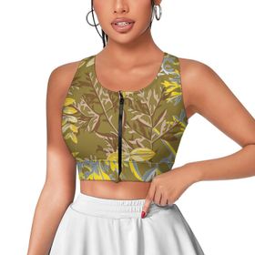 AILLOSA Activewear 3D Baskılı Desen YH-64 Askılı Kadın Atlet