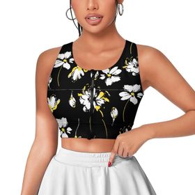 AILLOSA Activewear 3D Baskılı Desen YH-645 Askılı Kadın Atlet