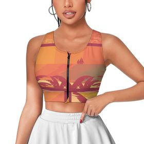 AILLOSA Activewear 3D Baskılı Desen YH-648 Askılı Kadın Atlet