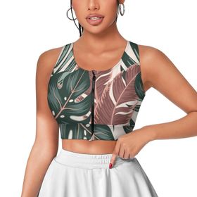 AILLOSA Activewear 3D Baskılı Desen YH-65 Askılı Kadın Atlet