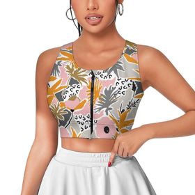 AILLOSA Activewear 3D Baskılı Desen YH-661 Askılı Kadın Atlet