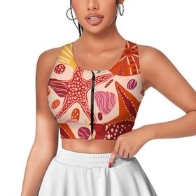 AILLOSA Activewear 3D Baskılı Desen YH-663 Askılı Kadın Atlet