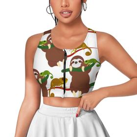 AILLOSA Activewear 3D Baskılı Desen YH-665 Askılı Kadın Atlet