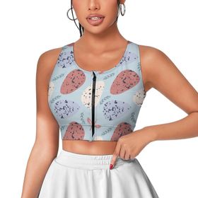 AILLOSA Activewear 3D Baskılı Desen YH-667 Askılı Kadın Atlet